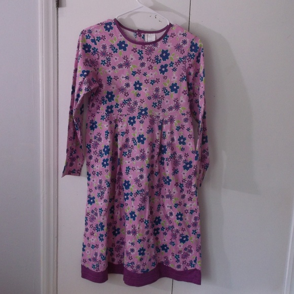 Hanna Andersson Other - Hanna Andersson Pink Purple Floral Dress 150 Girls